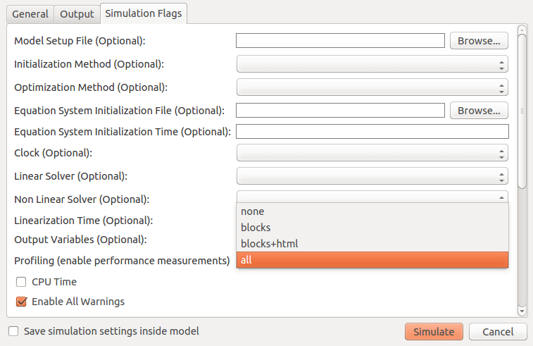 Profiling setup